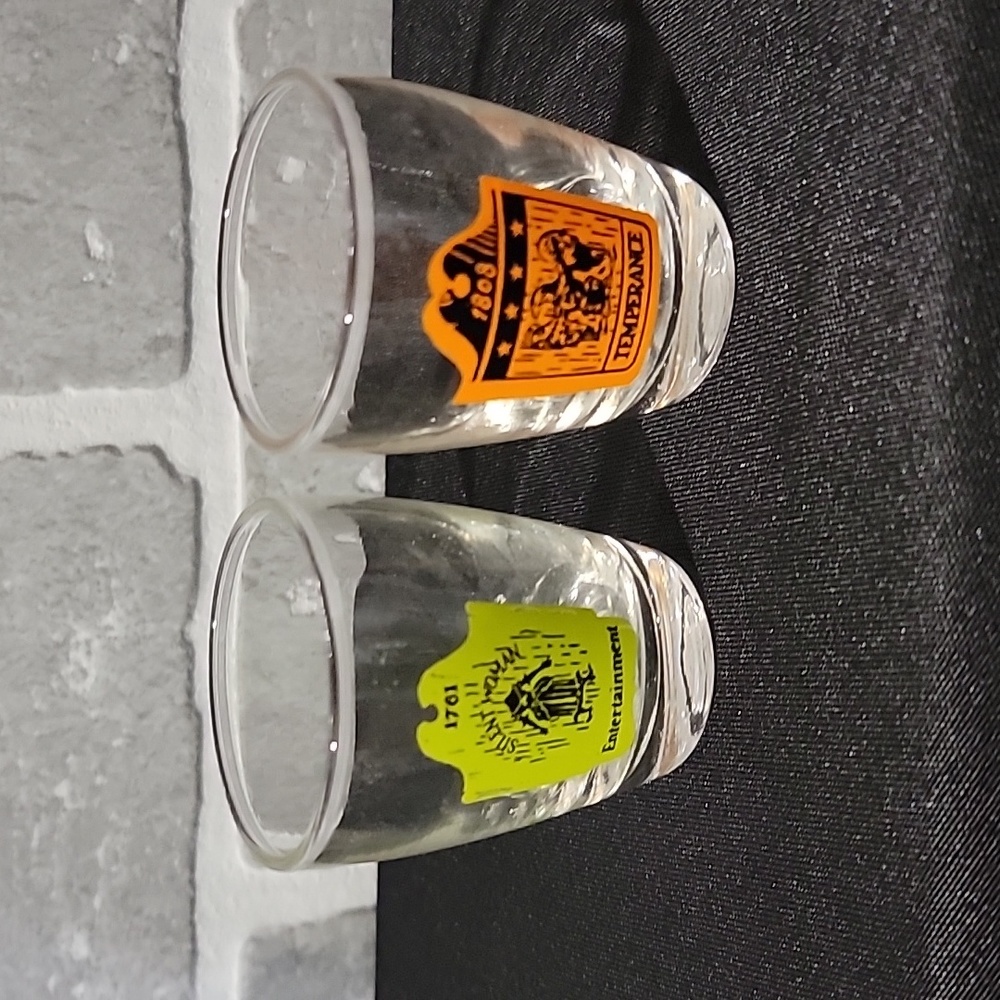 Collectible Shot Glasses - Temperance & Silent Woman Entertainment